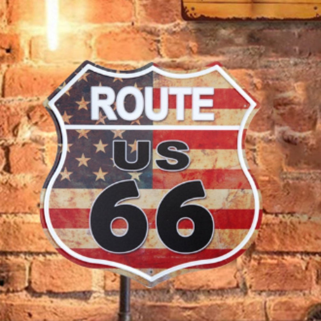 카페 미국감성 철제액자 벽장식 개업선물 틴사인 바 빈티지, 1개