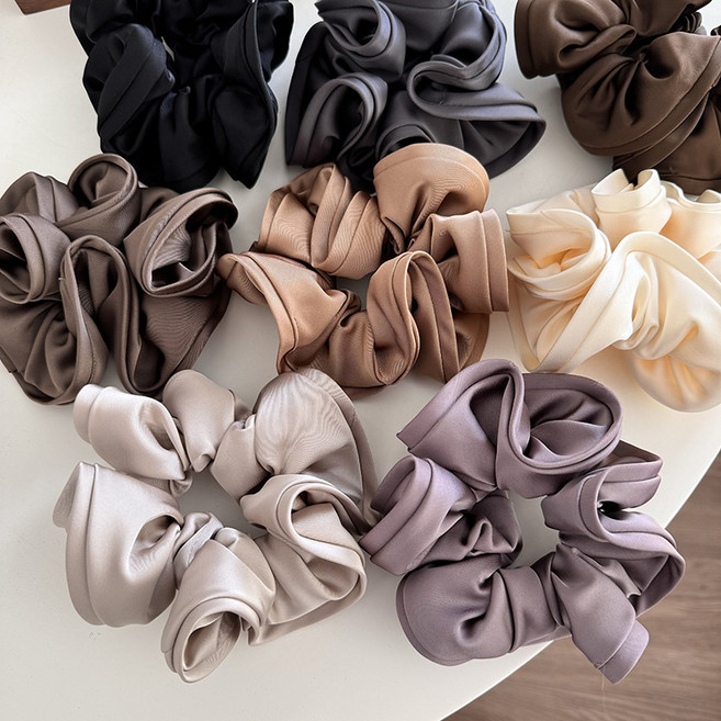 IFNA 16cm 프리미엄 스크런치 풍성한 왕곱창 머리끈 | 4종세트