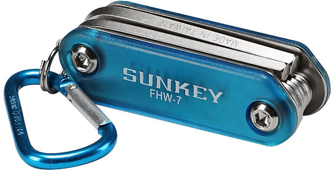 대만산 접이식 육각렌치 7종 세트 1.5-6mm, 1개