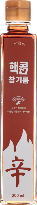 시골기름집 핵콤참기름, 1개, 200ml