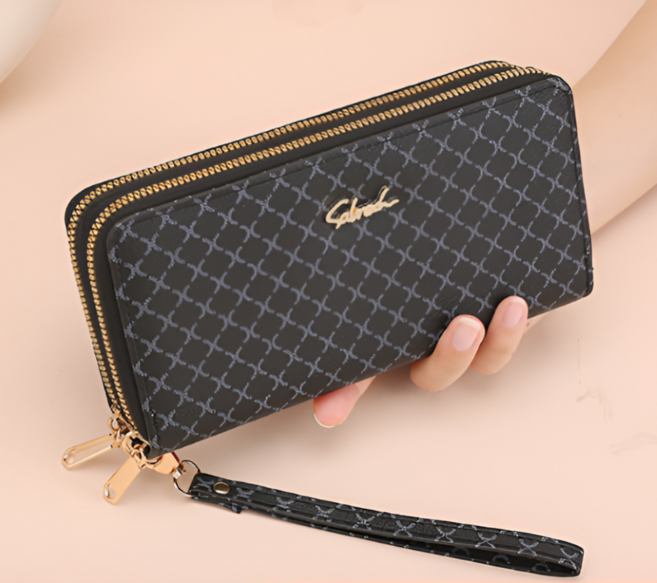 뷔랑 엄마장지갑 투지퍼 슬림 핸드폰수납 카드장지갑