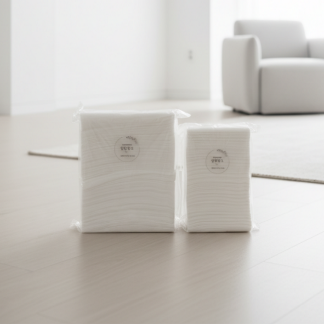 살림뱅크 정전기청소포 특대형 600매 대용량 개별포장, 600개