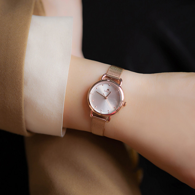 LANTZ 란쯔 돔글라스 포멀 캐주얼 여성 메쉬시계 LA1280