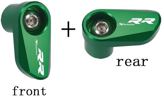 오토바이 전면 후면 휠 센서 보호 가드 커버, 11. 2 Green, 1개