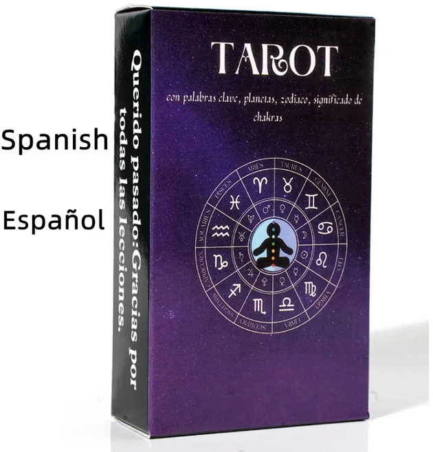 초보자를 위한 스페인어 버전 보드 게임 점술 데크의 Español LearningTarot, 02 Learning Spain