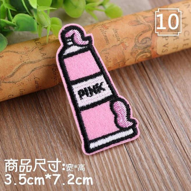 皮卡布 刺繡布貼 燙布貼 補丁 貼布 熨燙布貼, 10號 (熱熔膠款), 1個