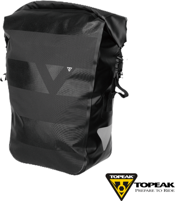 토픽 패니어 드라이백 자전거 패니어백 방수가방, 24L, 1개, 블랙