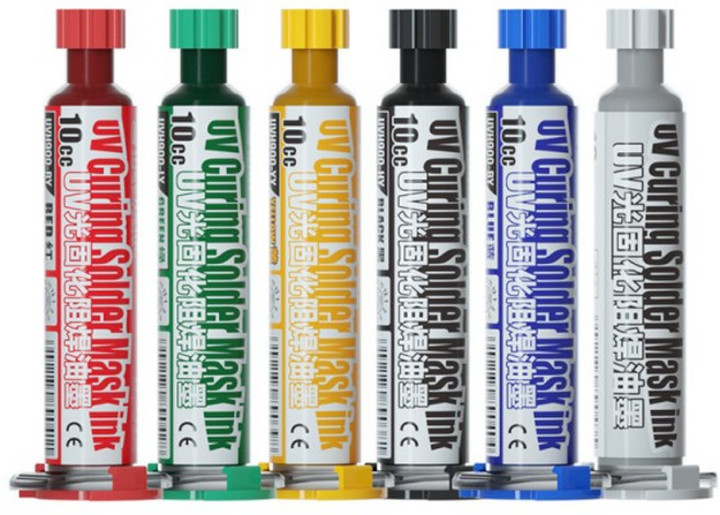 Mechanic 10ml 녹색/빨간색 6 색 UV 경화 솔더 마스크 잉크 PCB BGA 회로 기판 절연 보호 페이스트 플럭스, 01 CHINA, 03 Green, 1개