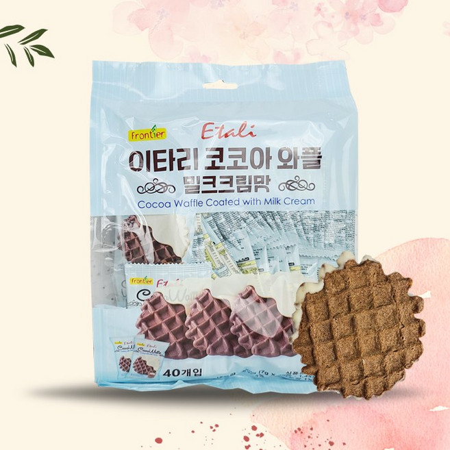 이타리 코코아 와플 밀크크림맛, 280g, 2개