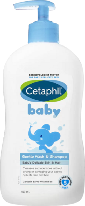 Cetaphil舒特膚 不流淚配方, 1個, Baby溫和洗髮沐浴乳, 400ml