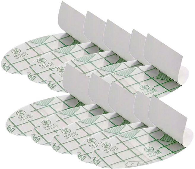 귀 방수패치 물기방지 스티커 환자 어르신 노인 샴푸 샤워 캐어 패드, 10개, 투명 중