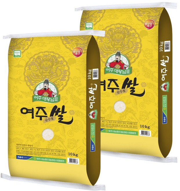 여주 대왕님표 여주쌀 경기미, 10kg, 2개, 특등급