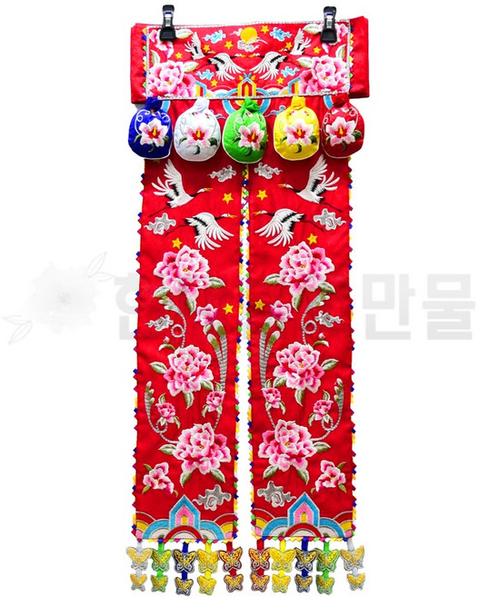 꽃가라 목단 바리공주 띠, 1개