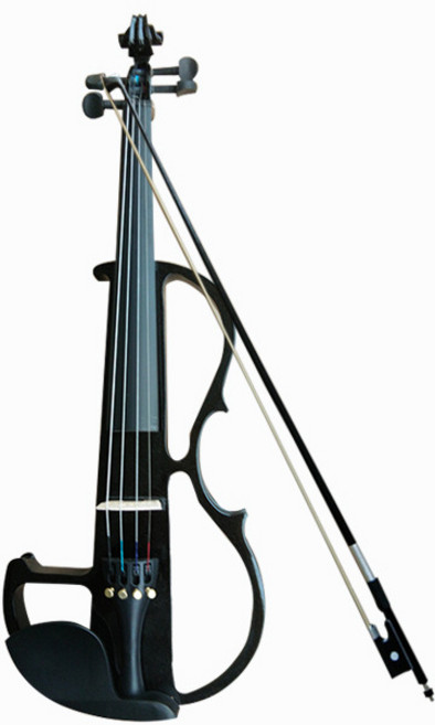 입문용 전자 바이올린 초보자용 일렉트릭 바이올린 세트, 블랙, 1개, 단일