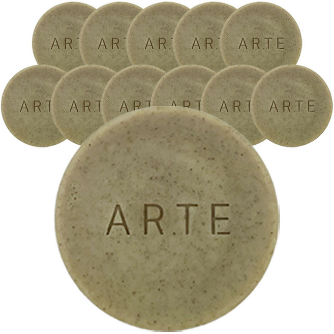 아르떼 어성초 저자극 세안 비누, 100g, 12개