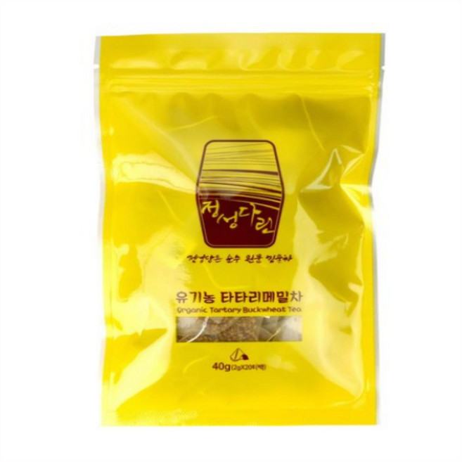 오대산식품 정성다린 유기농 타타리 메밀차 티백, 2g, 20개입, 12개