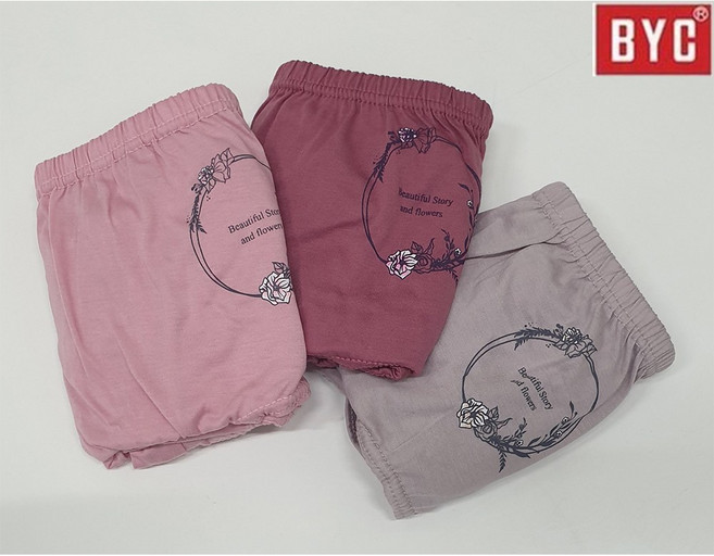 엘에이스 BYC 메가 순면팬티 3매입 부인용팬티 할머니팬티 팬티세트