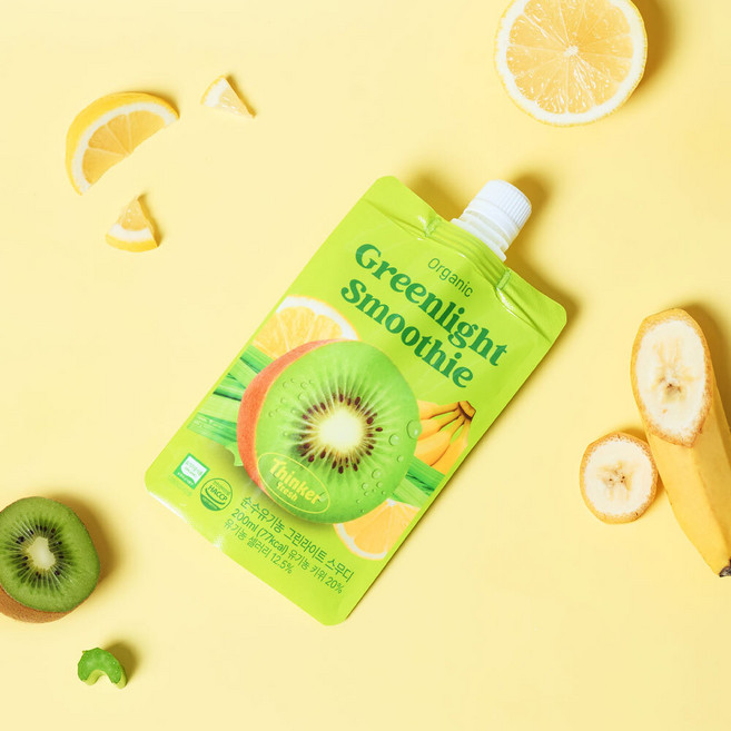 띵커프레시 순수유기농 스무디 200ml 5포 10포, 5개, 그린라이트