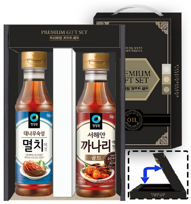 청정원 까나리 액젓 + 멸치 액젓 세트, 1개, 1L