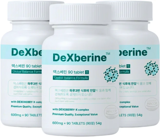 덱스베린 대용량 패키지, 3개, 90정 - 쿠팡