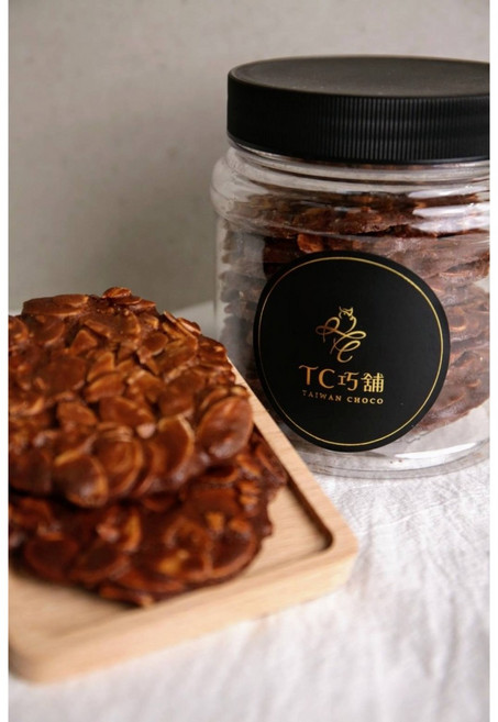 TC巧舖 巧克力杏仁瓦片, 1個