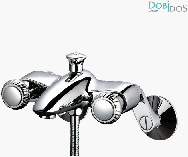 대림 도비도스 본사 대림통상 로프트핸들 투핸들 레버조절 벽붙이 욕조수전 FB1502-7C, 자가설치만 가능, 1개