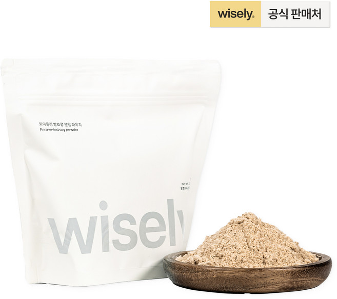 와이즐리 발효콩 분말 파우치 특허균주 국산콩 이계호 교수개발 청국장 분말 대용량, 1개, 300g