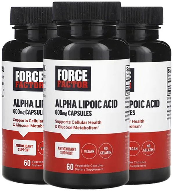 포스팩터 알파 리포산 600 mg 60 식물성캡슐 3팩, 3개, 60정 - 쿠팡