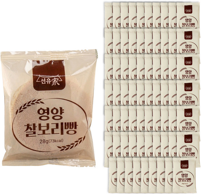 [TV홈쇼핑정품 인포벨]류인순장인 선유가 영양 찰보리빵 저당 찰보리 돼지감자 밀가루제로 단팥빵 간식, 60개, 28g