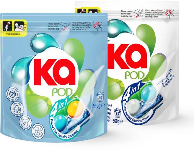 카포드 듀얼코어 4in1 캡슐세탁세제 브라이트닝 35개입+파워플러스 35개입 (총 70개입), 1개, 35개입