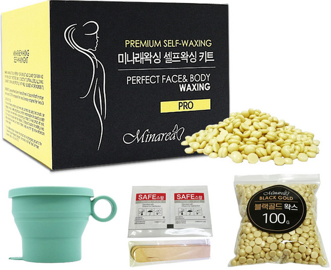 미나래 왁싱 키트 하나로 셀프왁싱 제모크림 겨드랑이 팔다리 페이스 쉽게 제모하자., 1개, 100g