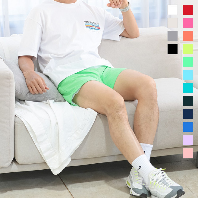 제로스포츠 남녀공용 퀵드라이 메쉬 밴딩 팬츠 비치웨어 보드숏 스윔 팬츠