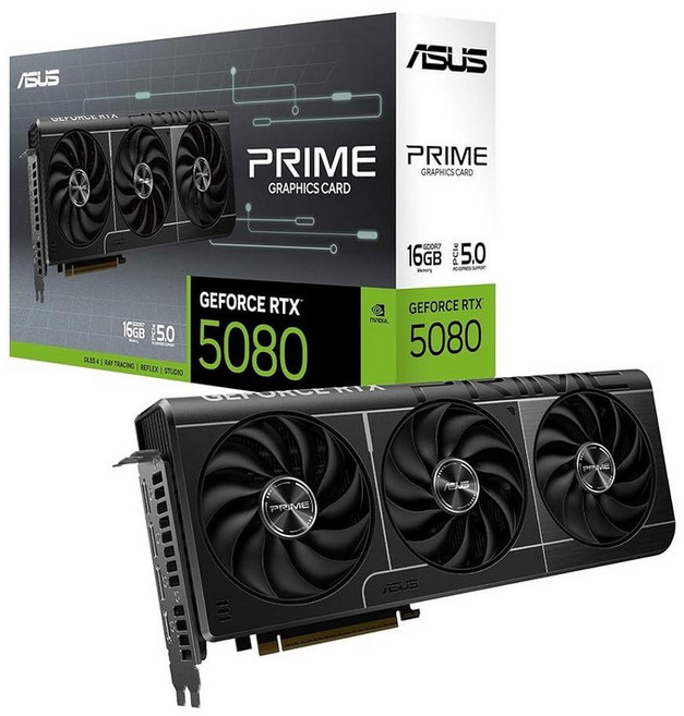 ASUS SFF-Ready Prime GeForce RTX™ 5080 16GB GDDR7 그래픽 카드 (PCIe® 5.0 GDDR7 HDMI®/DP 2.1 2.5슬롯, RTX5080