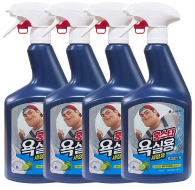 홈스타 맥스프레쉬 욕실용 900ml 4개 / 욕실 변기 세정제 청소세제