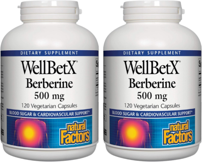 네추럴팩터스 웰벳X 베르베린 1000mg 베지테리안 캡슐, 2개, 120정
