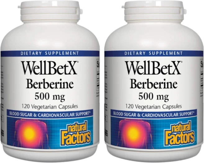 네추럴팩터스 웰벳X 베르베린 1000mg 베지테리안 캡슐, 2개, 120정 - 쿠팡