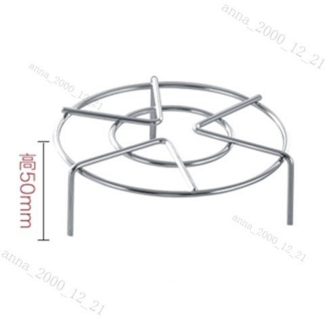 特厚不銹鋼三腳蒸架 12CM, 中腳（5cm)蒸架, 1個