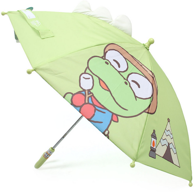 크롱 안전 핸들 수동 우산 40cm 투명창 포함 아동용