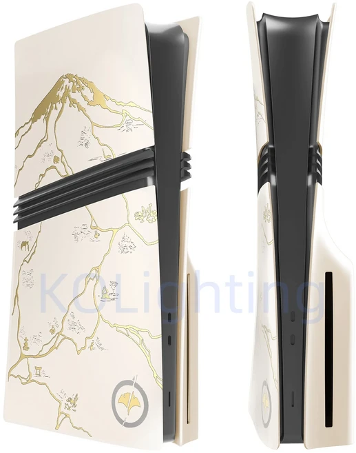 페이스플레이트 커버 고스트 케이스 하드 플라스틱 교체 플레이스테이션 5 프로 모델 디스크 에디션 콘솔, 02 Pro Disc Yotei