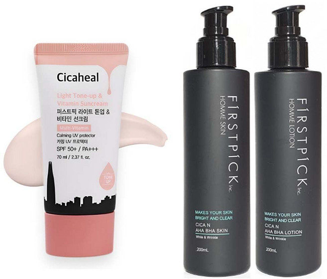 남성 선크림 로션 끈적임없는 라이트 톤업 스킨 시카 39152PC 1(PC), 70ml