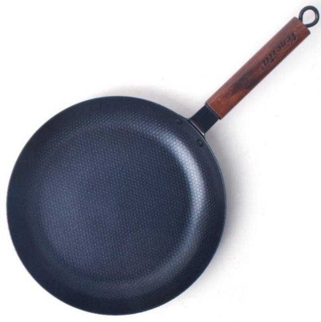 인덕션 IH 무쇠 궁중팬 28cm 프라이팬 28cm 야외 그리들팬 후라이팬 웍팬 볶음팬 탄소강 프라이팬, 1개