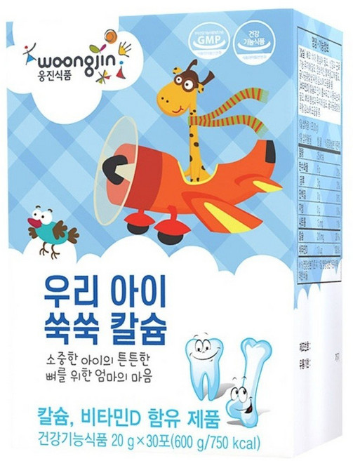 웅진 우리 아이 쑥쑥 칼슘 젤리 30p, 600g, 4개