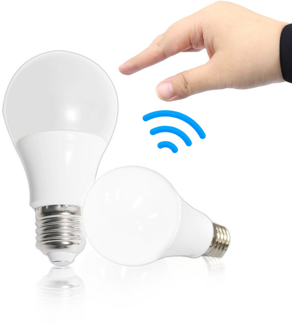 타로시 LED 센서전구 동작 감지 센스 벌브 램프, 8W 주광색, 주/야 24시간 작동, 1개