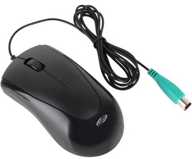 넷메이트 PS2 사무용 마우스 NM-OM01, 블랙