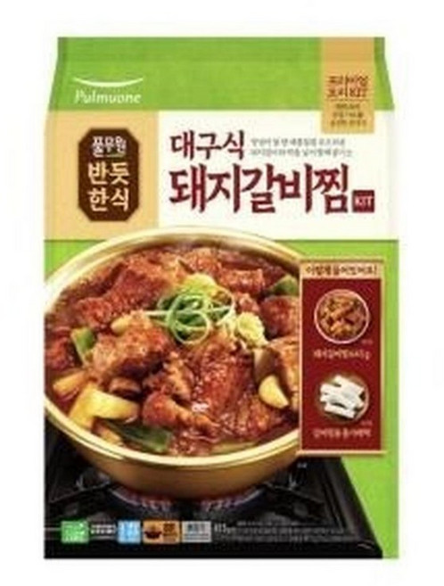 풀무원 깊은풍미 반듯한식 대구식 돼지갈비찜 KIT 간편조리 1개입, 1개, 815g
