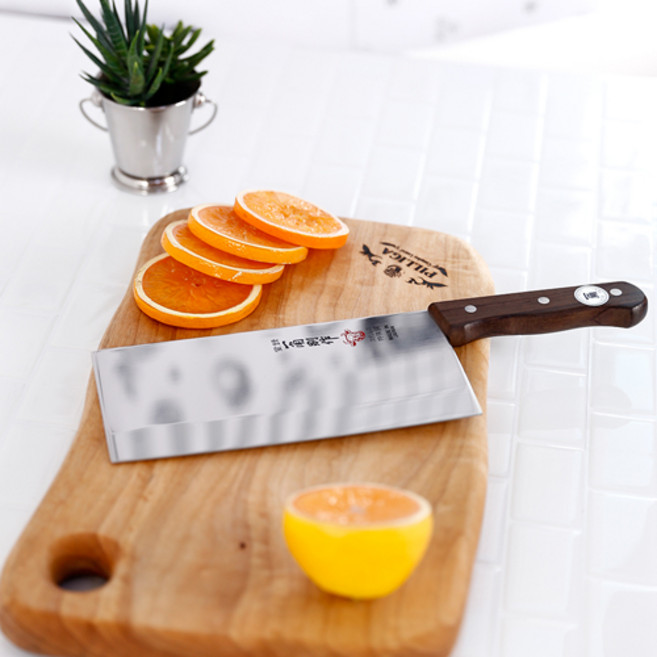 스테인레스 가볍지만 확실한 절삭력 일본산 명품 중식도, 일각도, 1개, 일각도