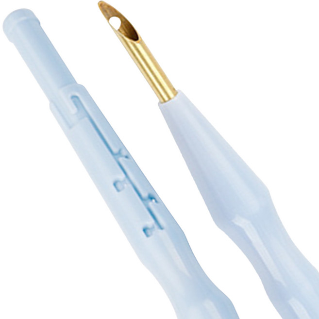 펀칭 니들 자수 4단 높이조절 바늘 재료 펀칭 터프팅 스킬 프랑스자수 도구 굵은 털실용, 1개