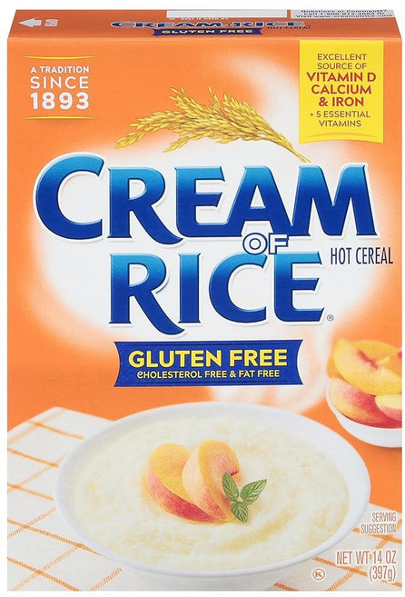 Cream of Rice 시리얼 크림 오브 라이스 글루텐 프리 핫 14온스, 397g, 1개