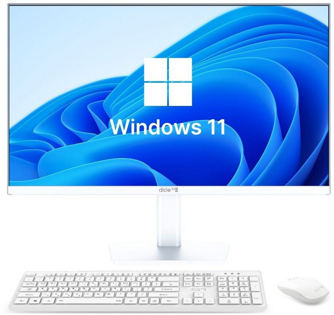 디클 2025 올인원 PC 셀러론 인텔 11세대, 화이트, 16GB, 256GB, WIN11 Home, CUP-A27S