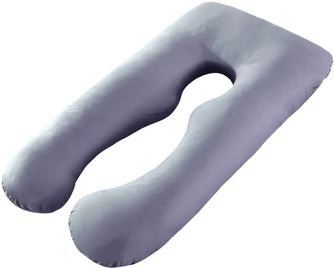 대형 바디필로우 U자 롱 임산부 다용도 꿀잠 바디 쿠션, 연회색